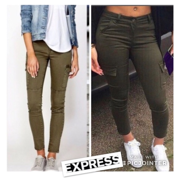 olive green utility pants